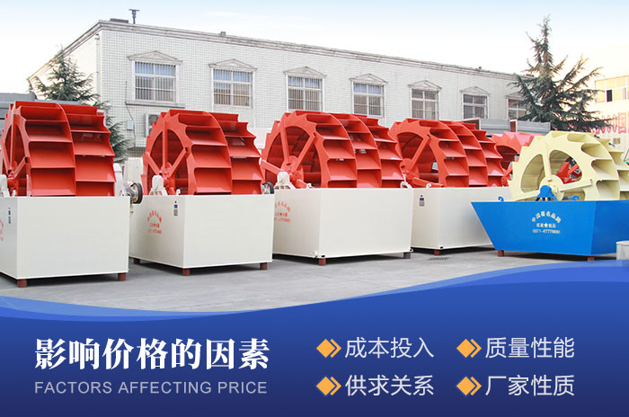 水洗砂設備價格影響因素