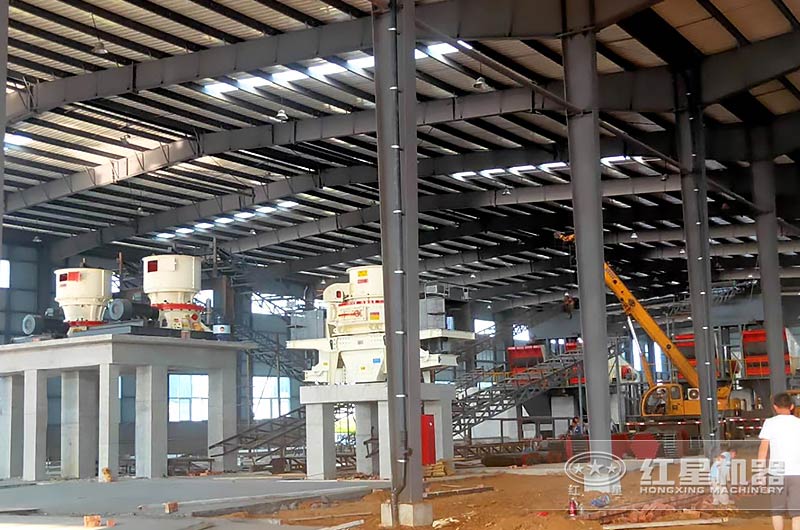 紅星江西用戶制砂現(xiàn)場(chǎng)