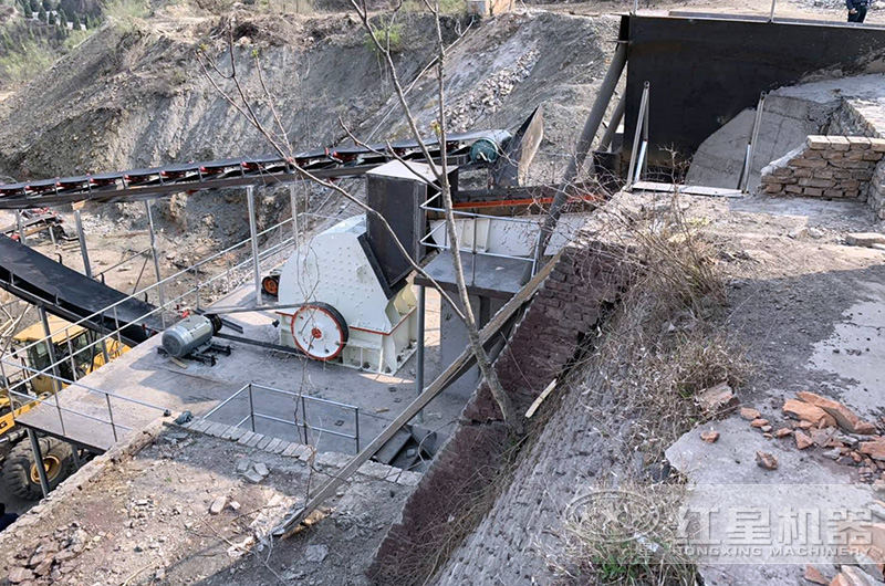 重錘式破碎機安裝現場