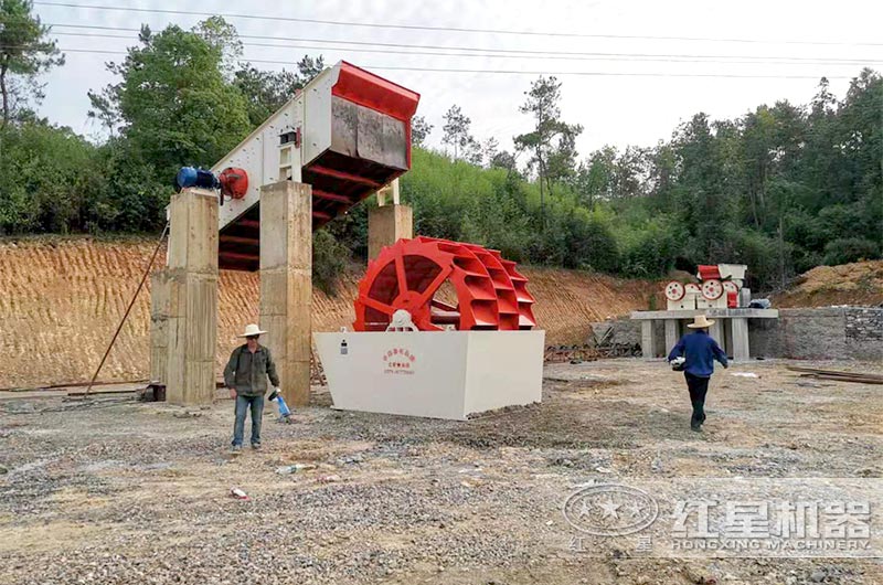 龍巖小型石料粉碎機生產線現場一