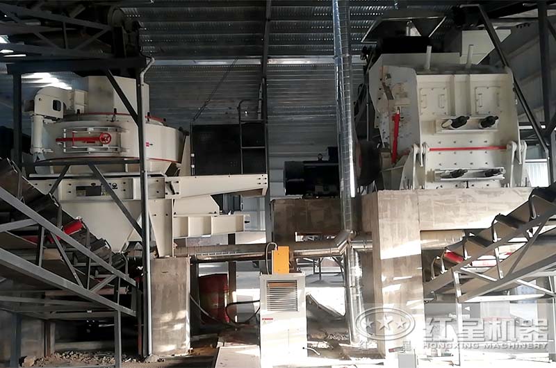 新建環保砂石料廠現場