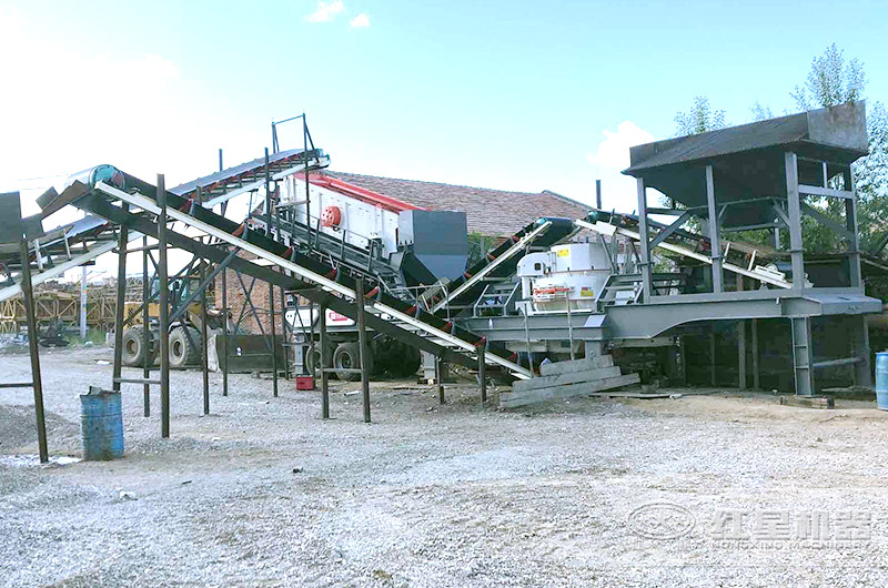 移動制砂機現場