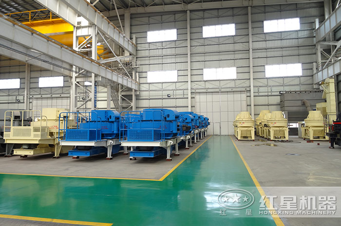 硅鐵破碎機車間圖