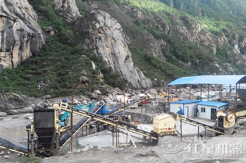 制砂生產線配置合理，出料均勻，產量穩定