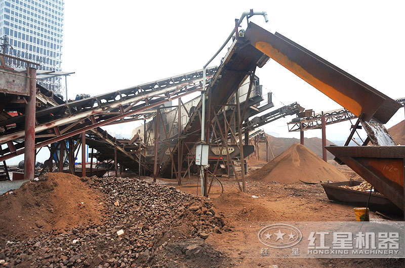 移動式制砂洗砂現場