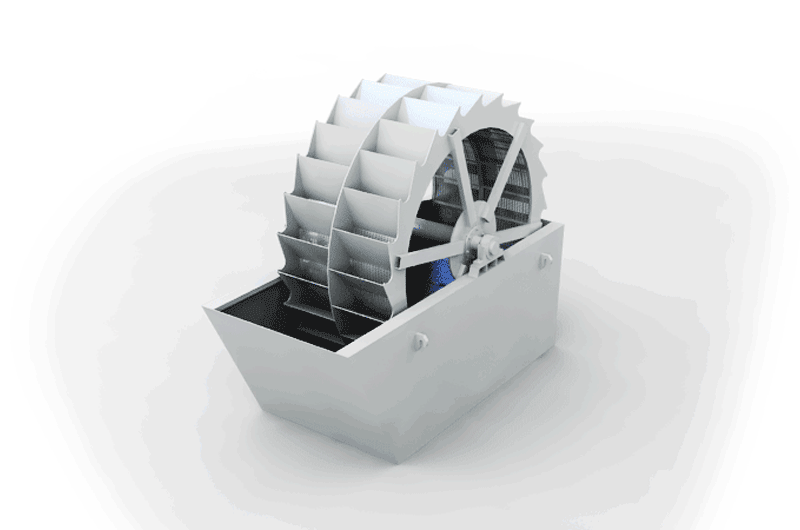 輪斗式洗砂機(jī)的工作原理