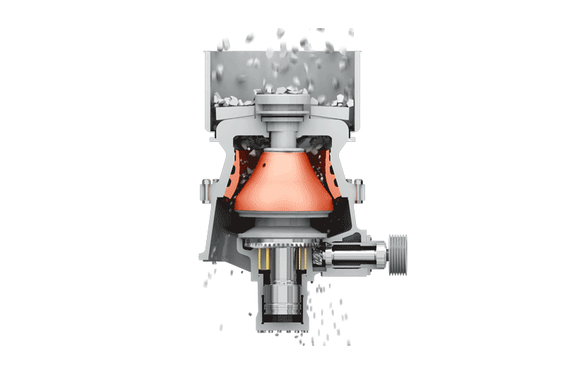 圓錐破碎制砂機設備工作原理