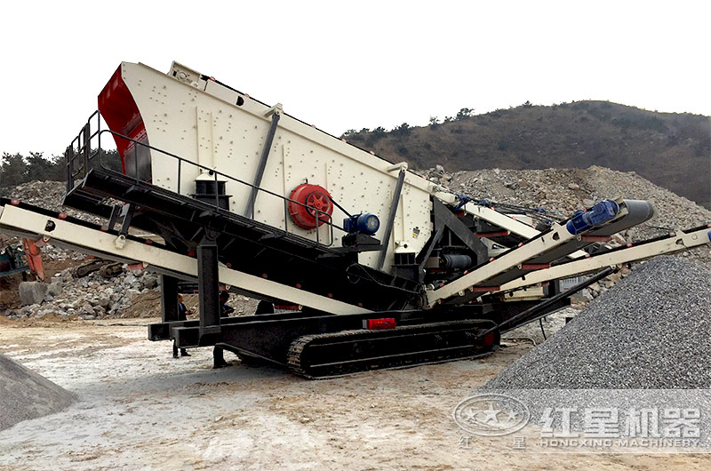 移動式建筑垃圾破碎現場