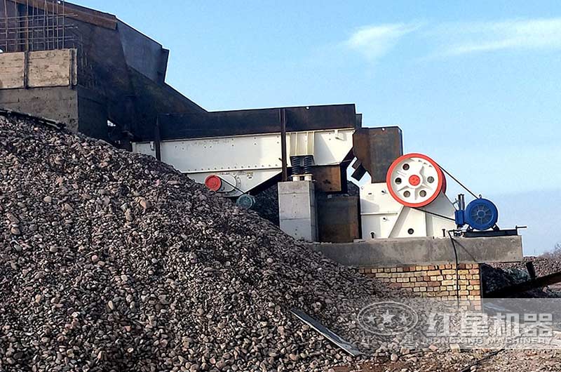 玄武巖碎石機加工現場