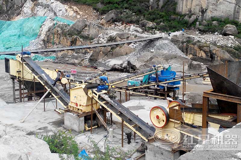 傳統制砂機作業現場